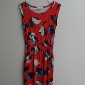 Boden Blackberry Red Poppy Dress 6L